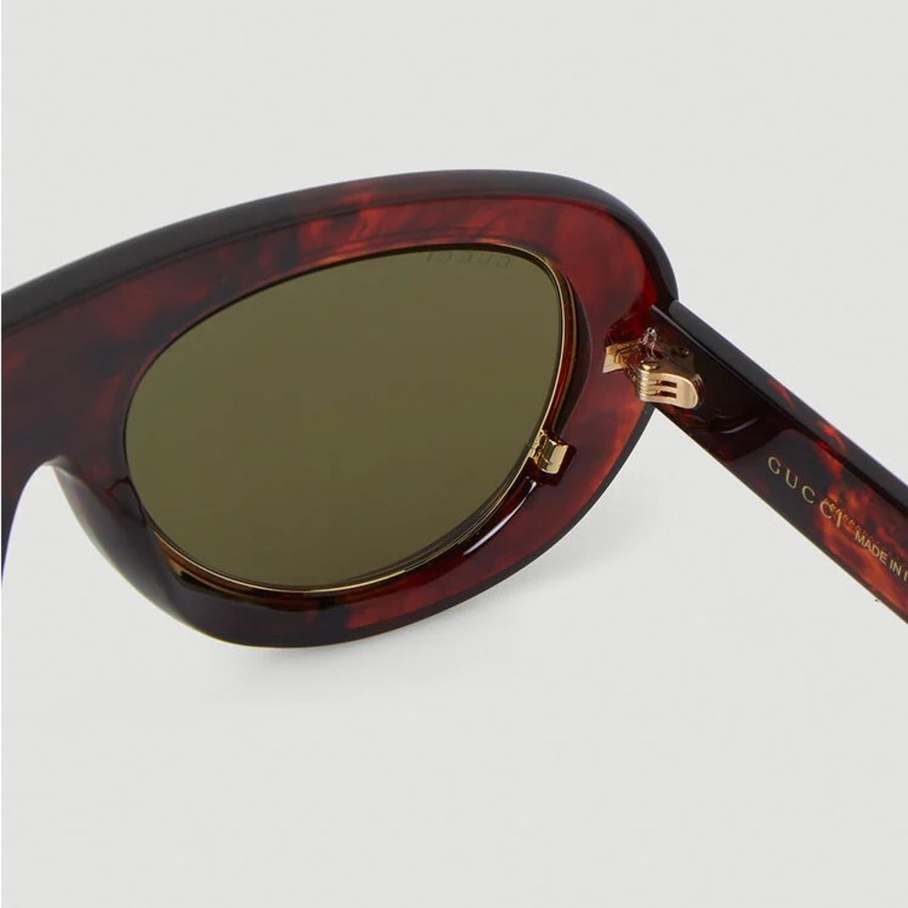 New Authentic 💯- Gucci Eyewear GG1152S 002 tortoiseshell pilot-frame sun… - Picture 5 of 16